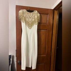 Climax for David Howard cream gown size 4